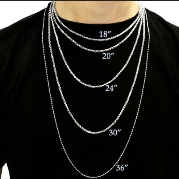 NEW REAL Gold 3.5mm Cuban Link Chain 24” - Picture 3 of 3